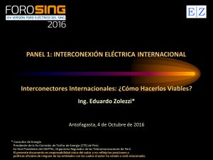 Interconectores internacionales - octubre 2016