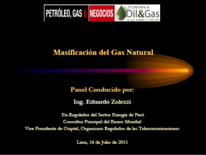 Masificación del gas natural - julio 2015