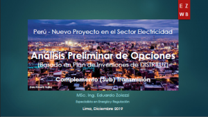 Analisis Proyecto Distriluz - Complemento - diciembre 2019
